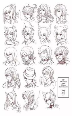 超齊全動漫人物發型設計手繪畫法 從基礎到風格化，輕松繪制個性頭像